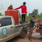 OPD Kotim Turun Tangan, Distribusikan Air dan Dukung Pemadaman Karhutla