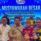 Musyawarah Besar Forum Ormas di Kalteng  Kepimpinan Baru, HKT: Perkuat Persatuan Masyarakat