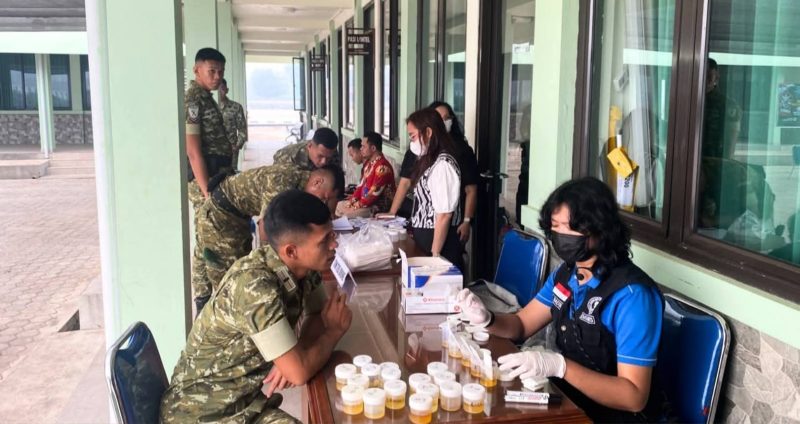 Kegiatan ini merupakan komitmen jajaran Yonif dalam menjaga personel agar tidak terjerumus kedalam narkoba.