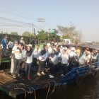 Jembatan Saka Harang Putus, Polresta Banjarmasin Buka Penyeberangan Perahu Gratis